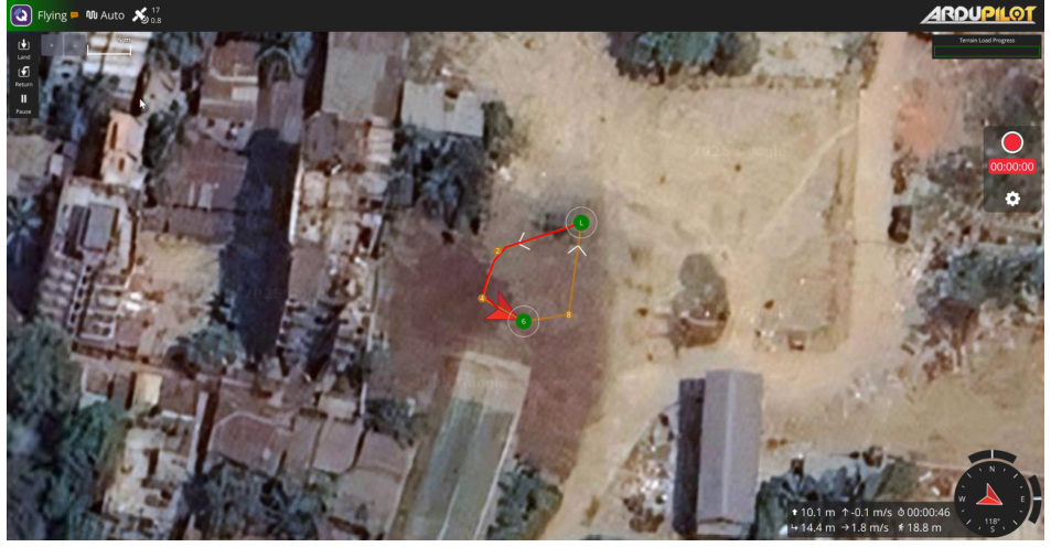 Autonomous GPS guided Survey Flight
